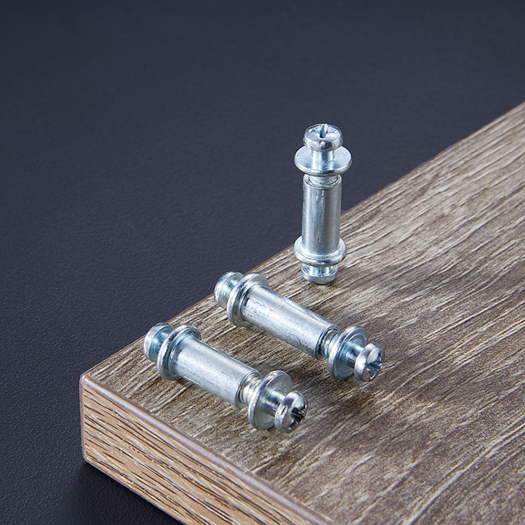 隐形二合一连接件全通半通平扣衣柜家具连接件隐形扣件五金配件 敬平