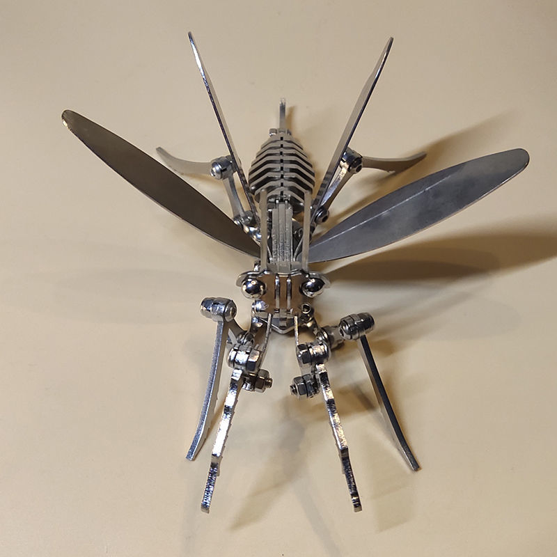 钢螳螂金属玩具之王钢螳螂金属玩具之王拼装模型成品不锈钢静态工艺