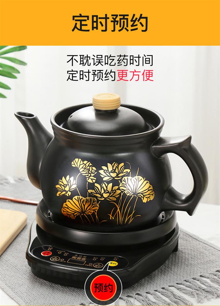 多功能药壶全自动药壶煎药壶全自动养生壶电药罐陶瓷电药煲熬药壶t9黑