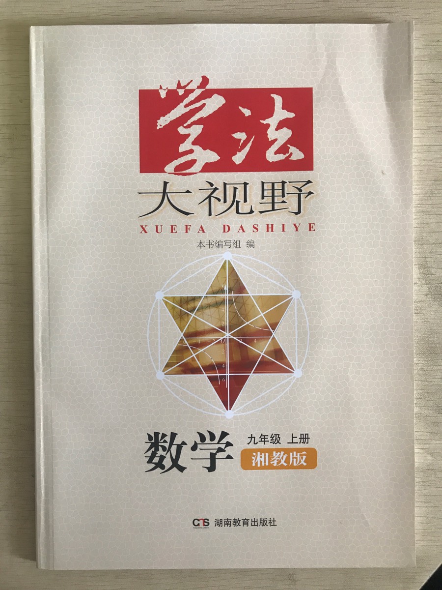 鹏辰正版新版2020版上学期学法大视野数学初中9九年级上册湘教版湖南