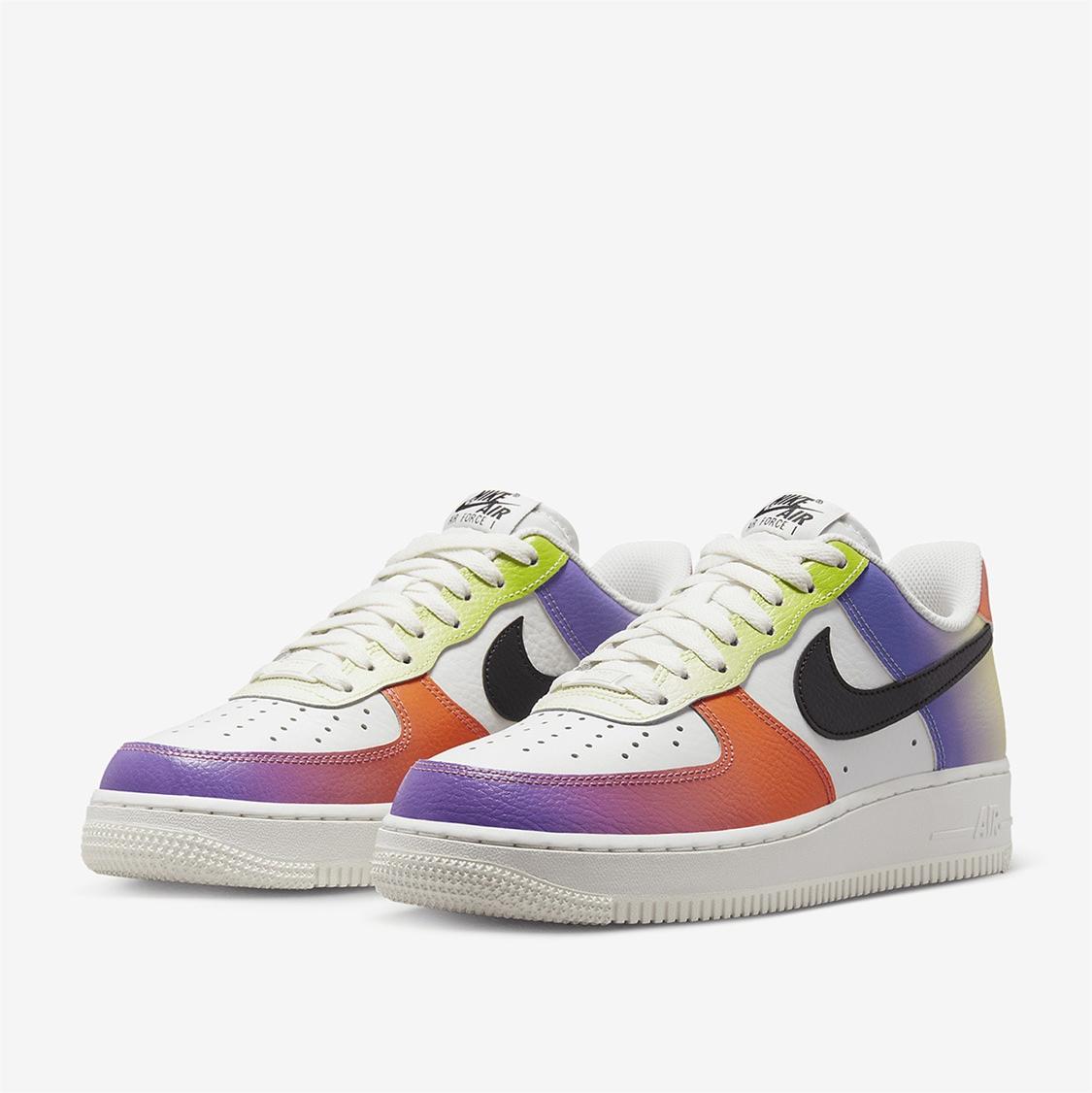 【耐克(nike)户外休闲鞋】 nike耐克板鞋女air force 1 渐变彩虹 空军