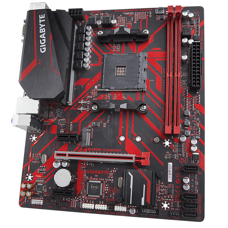 技嘉gigabyteb450mgaming台式游戏主板电竞主板am4支持锐龙cpu处理器