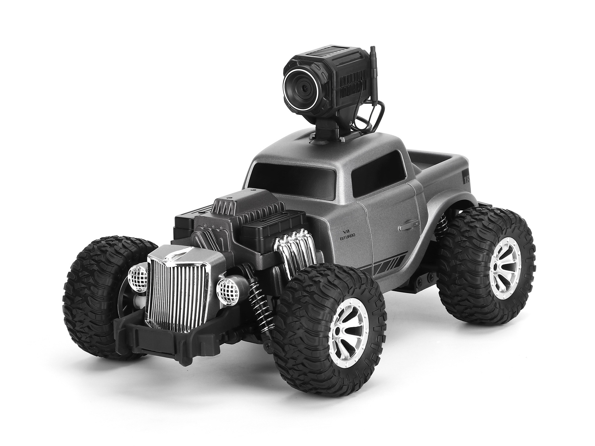 lr-dm-1807复古高速遥控车越野高清摄像军卡rc攀爬汽车大脚儿童玩具