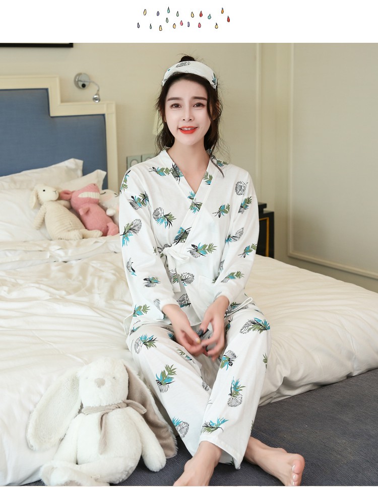 日式睡衣女长袖常规款日系和服学生甜美可爱服套装 费琳