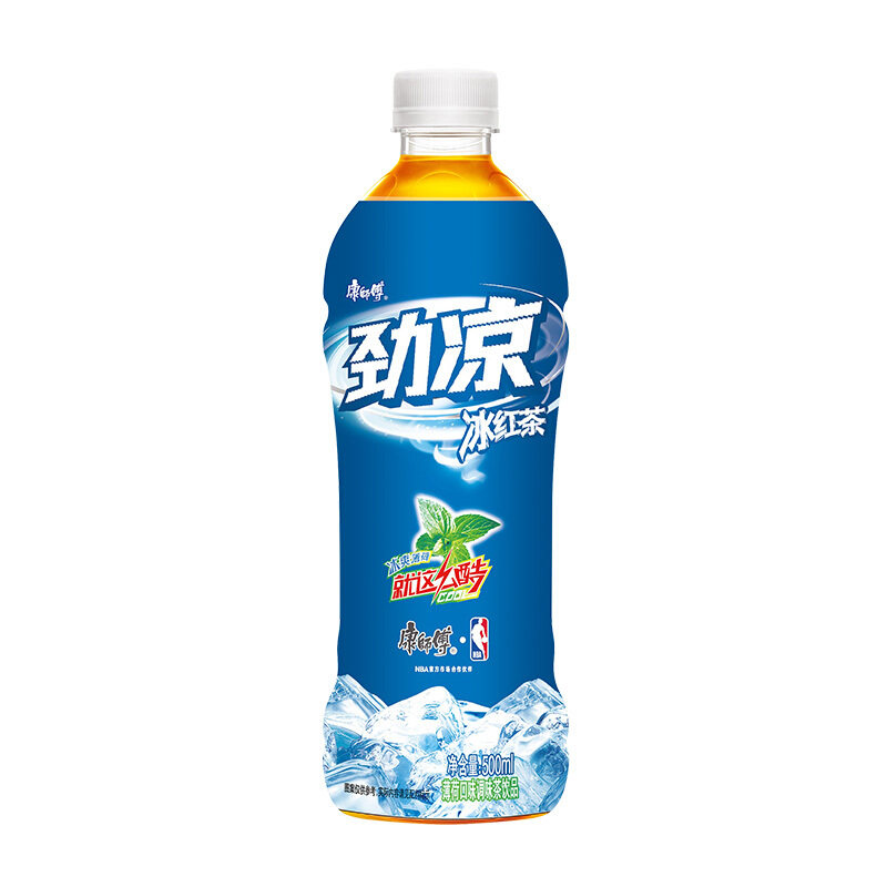 康师傅劲凉冰红茶500ml12瓶薄荷口味调味茶饮品夏日饮品饮料