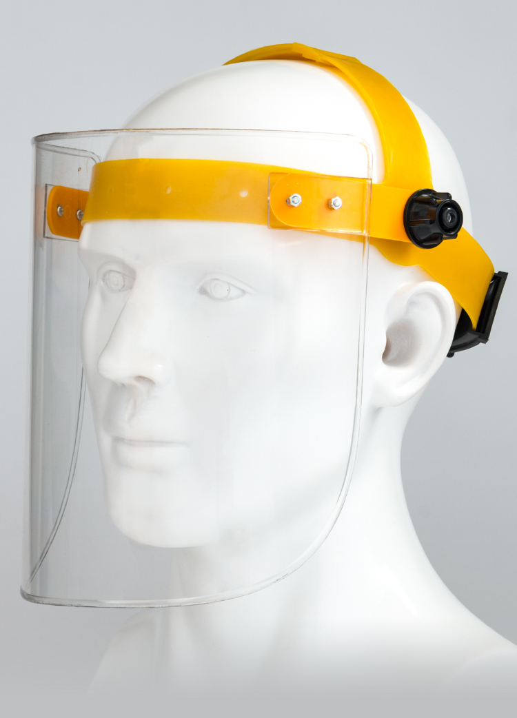 头戴轻便型电焊帽焊工焊接面照透气全脸护目头戴式电焊防护面罩 透明