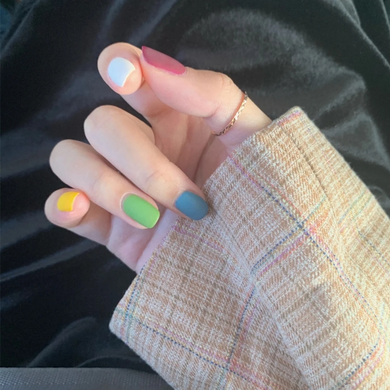 小红书流行色糖果彩虹色指甲油胶女持久不可剥2020新色美甲店专用 e3