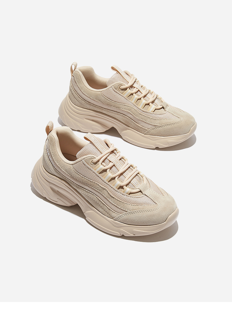 热风女鞋老爹鞋女ins潮百搭增高运动休闲鞋h42w0109