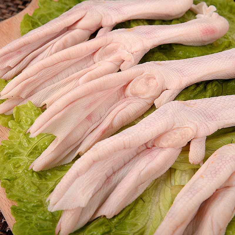 有检疫证附调料冷冻新鲜鸭掌2斤新鲜鸭爪生鸭脚