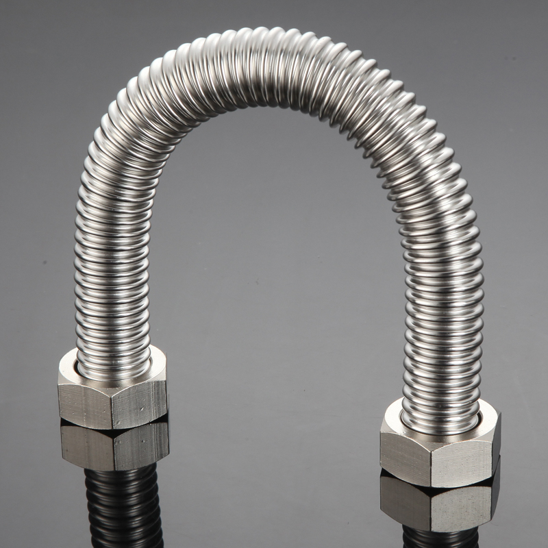 1寸不锈钢波纹管304冷热硬波暖气片金属软管供上水管高压管道水管安心