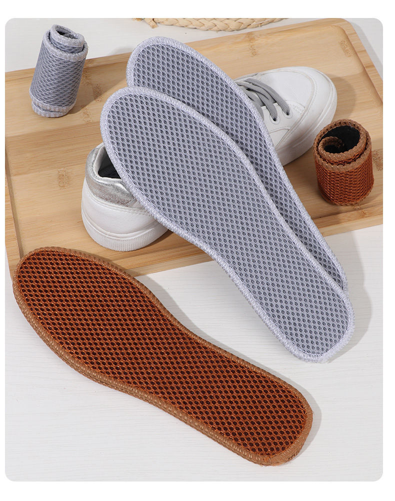 网眼弹爽竹炭鞋垫透气清香男女士春秋舒适皮鞋运动鞋鞋垫