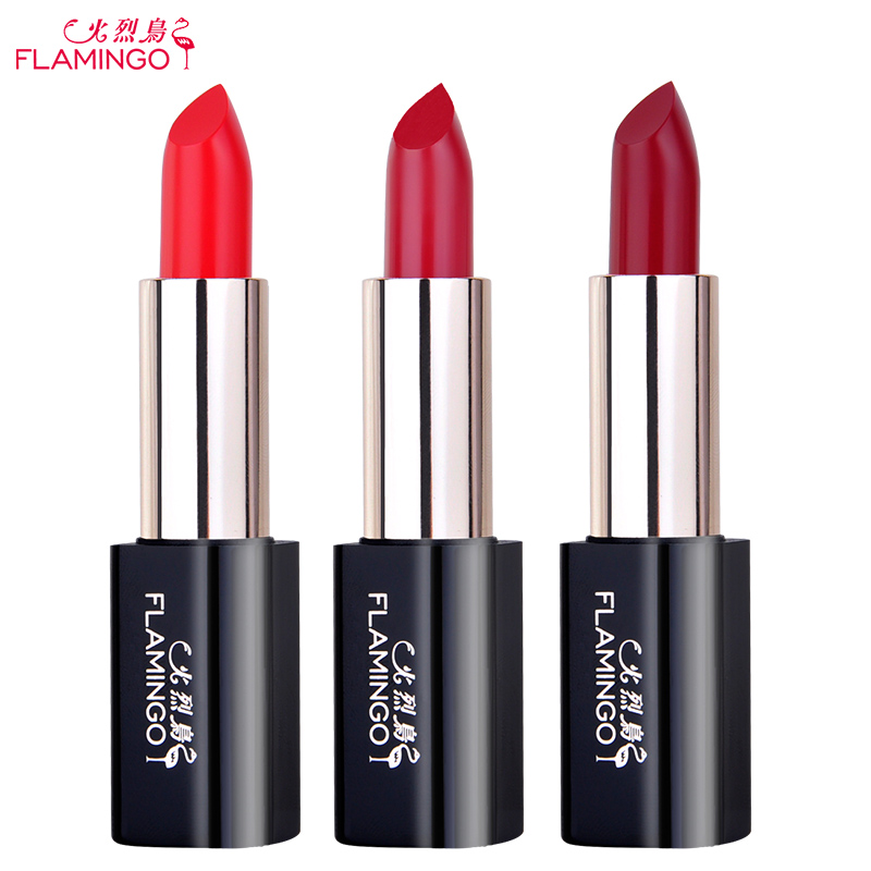 火烈鸟口红哑光唇膏持久保湿不易脱色咬唇妆红颜九