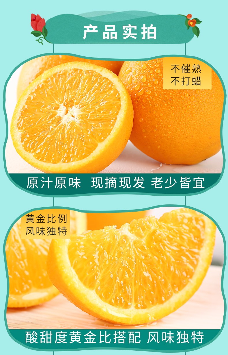 纯鲜嘉新鲜夏橙大果单果65mm左右