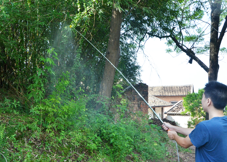 古达电动喷雾器配件钓鱼竿式不锈钢喷杆伸缩加长喷杆超长喷杆打药杆