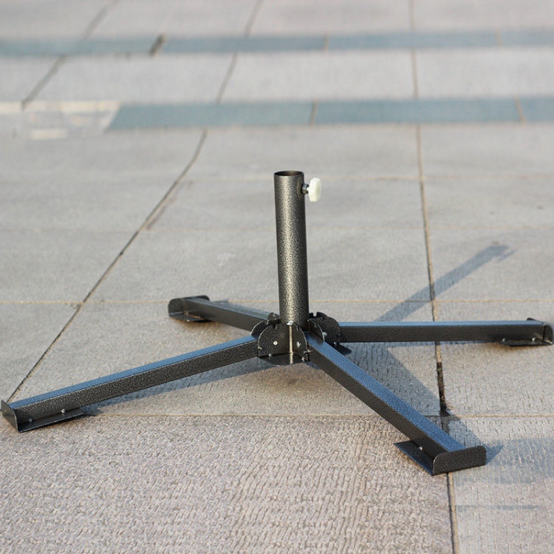 户外遮阳伞摆摊伞铁十字底座伞架子铁伞座广告伞支架底座