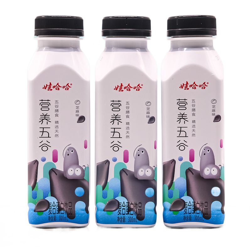 娃哈哈营养五谷芝麻味红豆味300ml15瓶新品哇哈哈饮料整箱