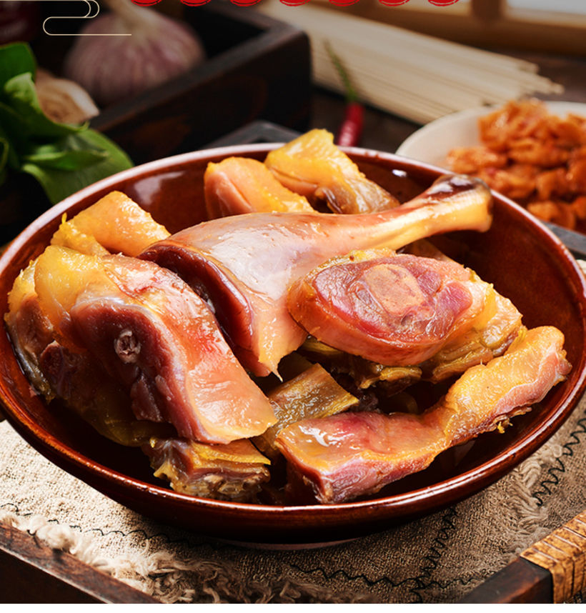 新鲜制作腊鸭腿咸鸭腿鸭子板鸭风腊咸鸭腿腊肉腌腊鸭腊味安徽