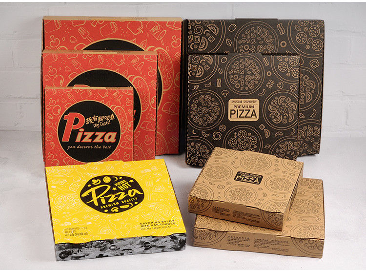 特价白卡a款67寸50个1一次性披萨打包盒791012寸pizza牛卡瓦楞比萨盒