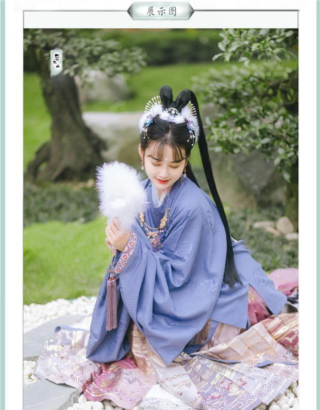 后雨山古风汉服秋冬可爱小兔子兔耳朵假发包双头发髻仙女发条兔子发包