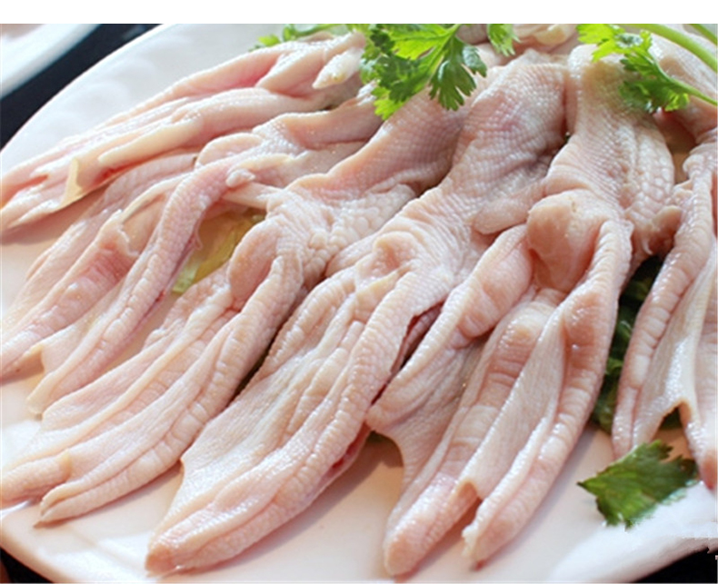 有检疫证附调料冷冻去骨鸭掌原包装1kg净重约1斤新鲜无骨鸭掌脱骨鸭掌