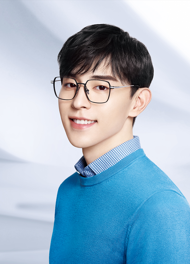 海伦凯勒2020钛铝系列邓伦同款抗蓝光近视眼镜男方框眼镜h85003