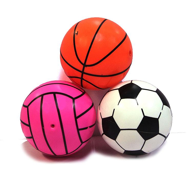 苏宁好货儿童玩具小皮球 幼儿园用宝宝充气拍拍球 篮球足球聚兴新款