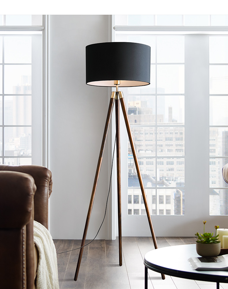 现代简约落地灯客厅简约后现代创意地灯家用设计三角立式台灯6799