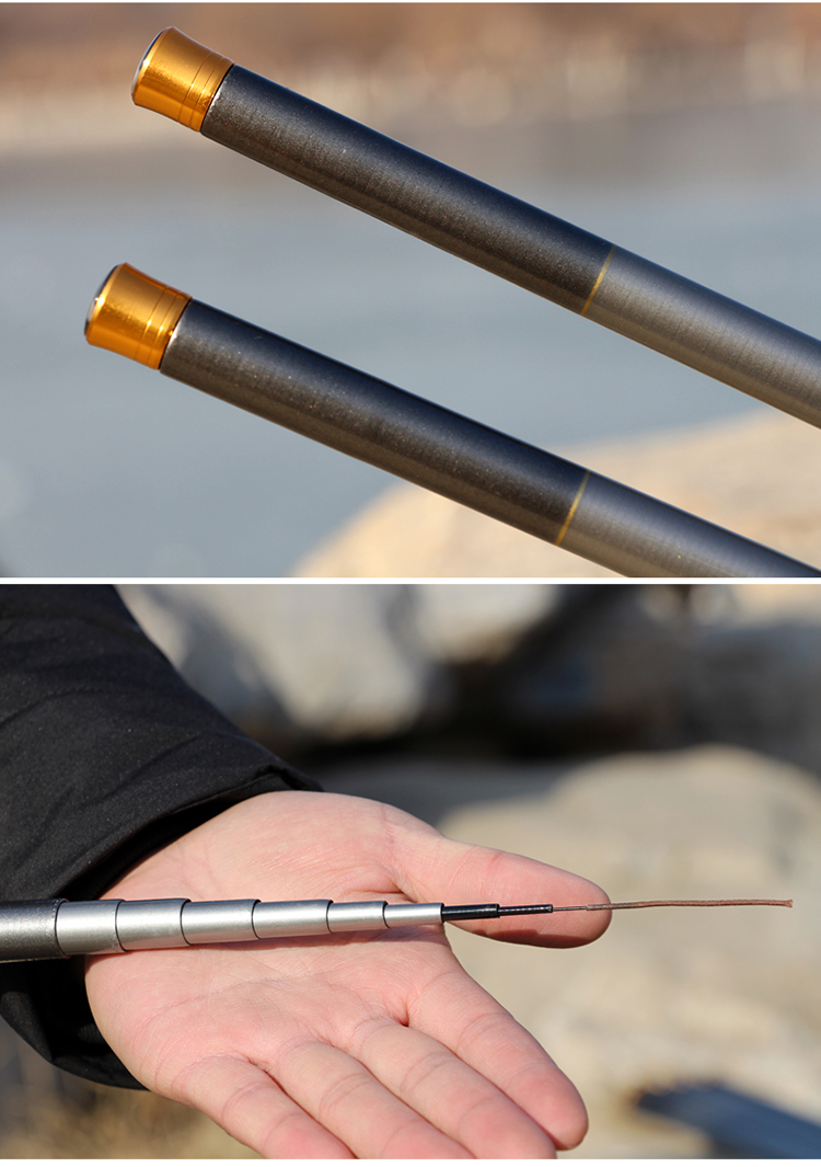 龙纹鲤鱼45米54短节钓鱼竿超轻超硬超短手竿鲫鱼杆3手杆4溪流5