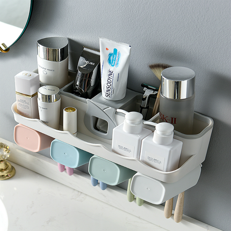 牙膏牙刷置物架免打孔自动挤牙膏神器刷牙神器挤牙膏挤压器牙膏器