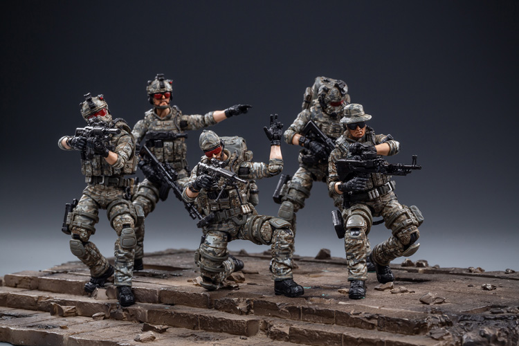 暗源兵人特种兵手办模型警察套装军人士兵玩具可动人偶军事部队