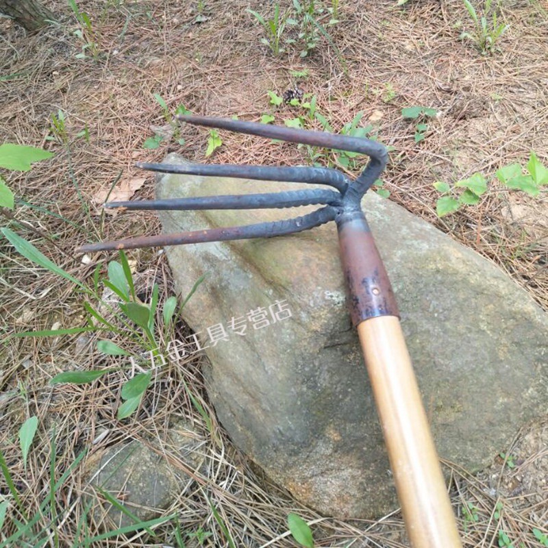定做定做铁耙农用工具钢耙子抓钩钉耙三四齿耙松土耙翻土耙泥耙园林耙