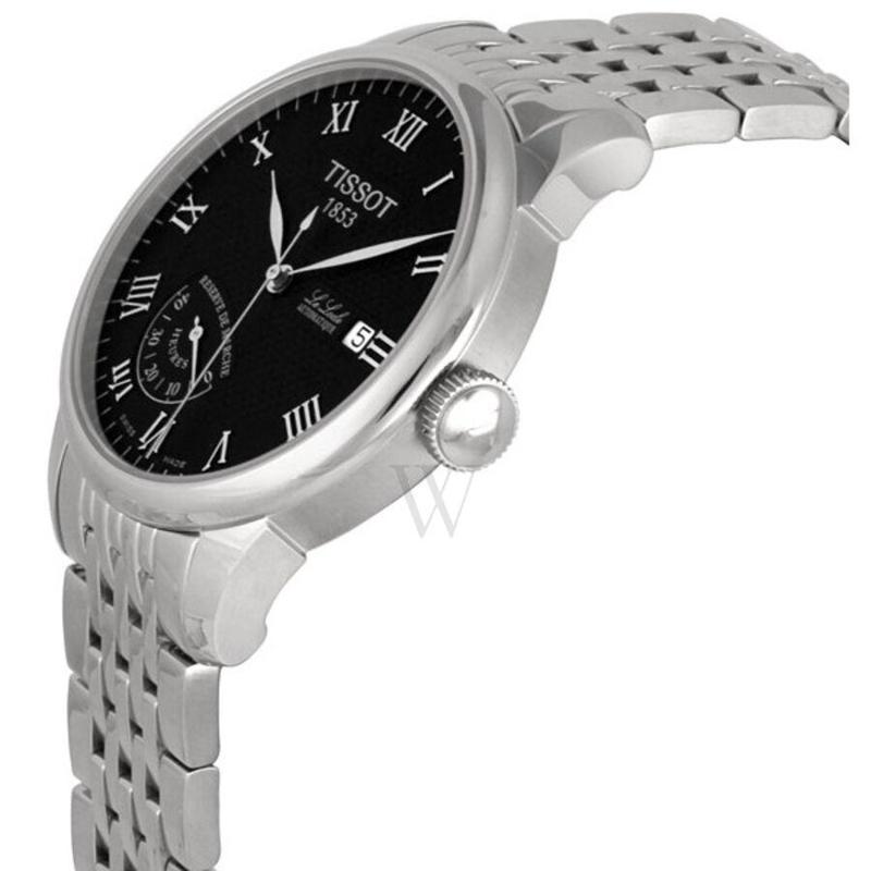 官方正品 tissot/天梭 瑞士男表 力洛克系列 黑盘钢带 休闲简约自动