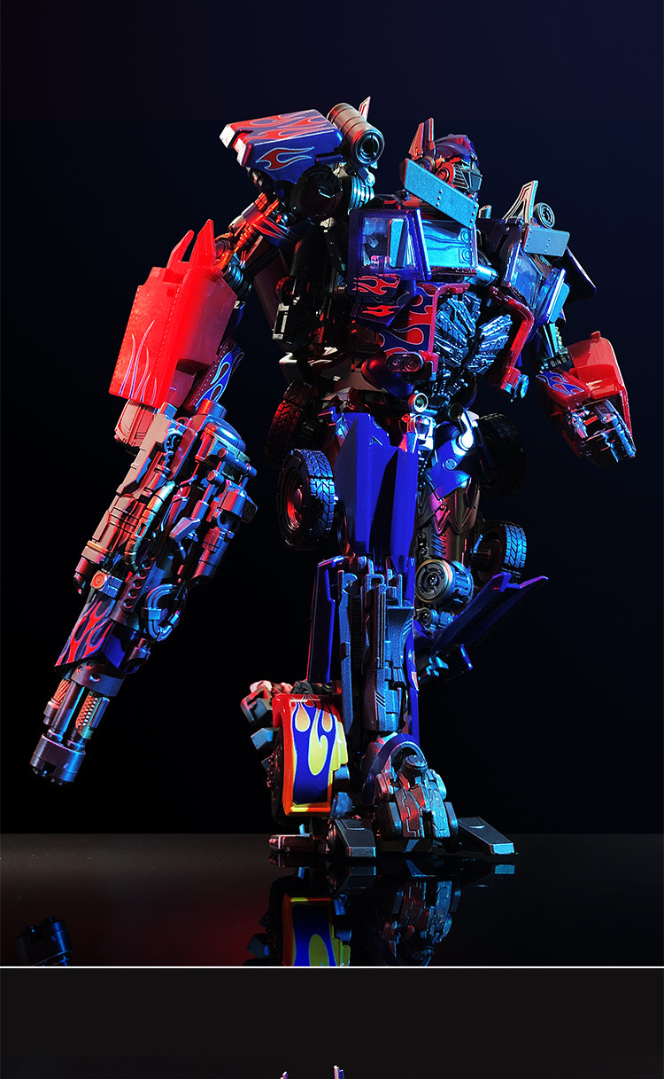 变形玩具金刚 黑曼巴ls03f腹肌柱 合金光油真香柱 擎天机器人模型