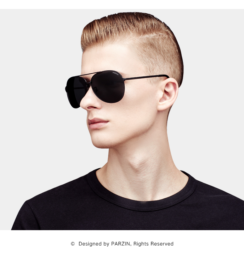 帕森(parzin)太阳镜8009 帕森太阳镜男 开车偏光蛤蟆镜太阳眼镜司机