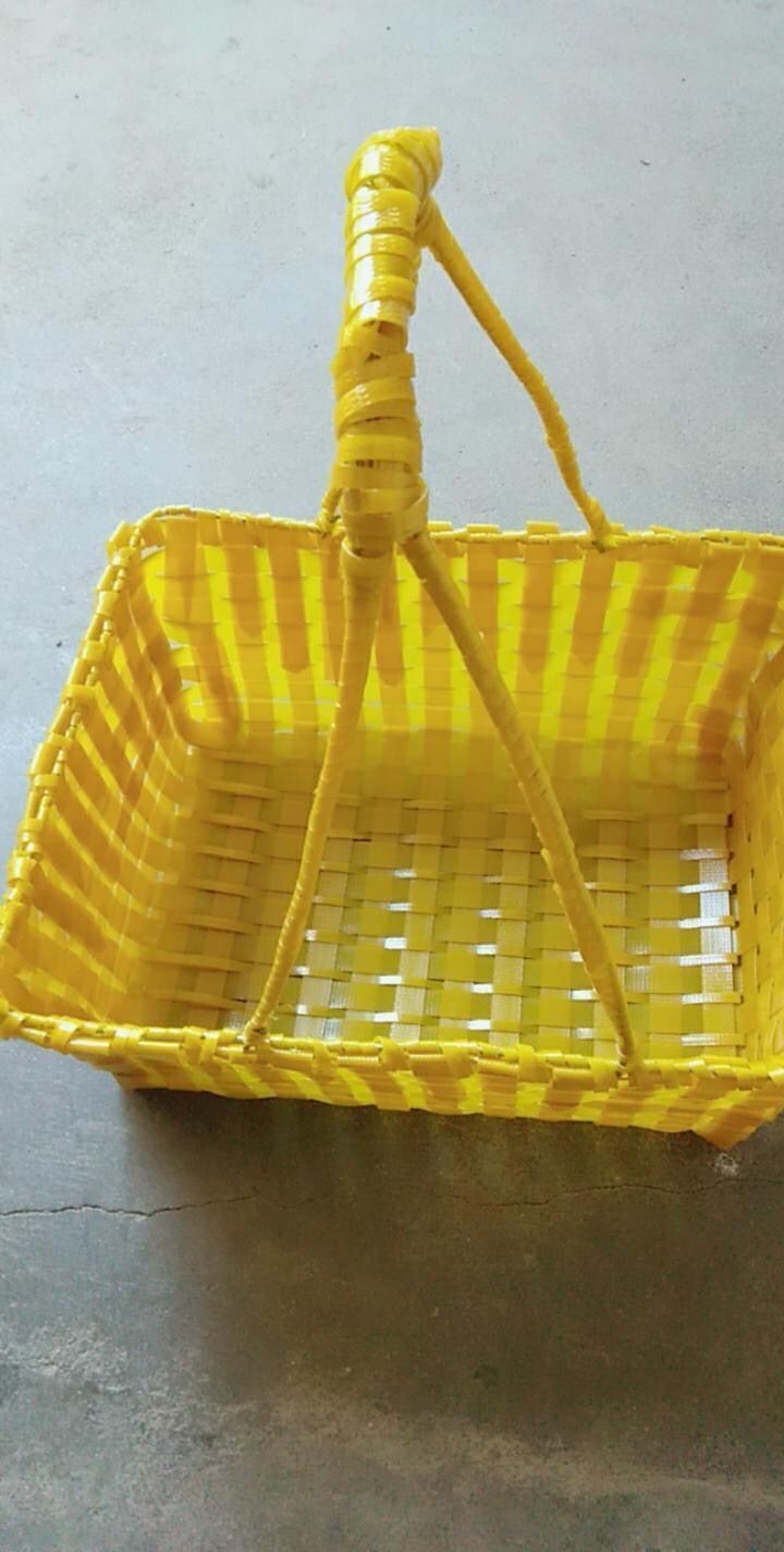 《半斤起打包带塑料包装带塑编带背篓编织带条彩色塑钢手工编织篮子