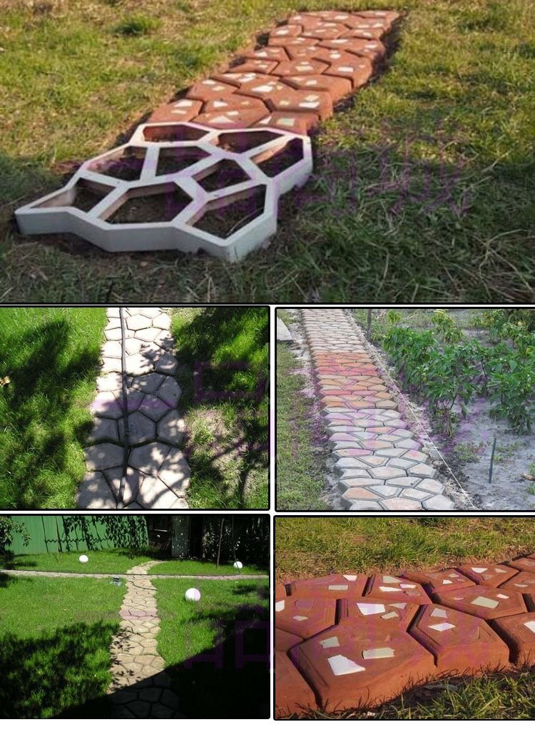 园艺用品工具强化小路造型水泥分割鹅卵石装修拼花路面大石头模具