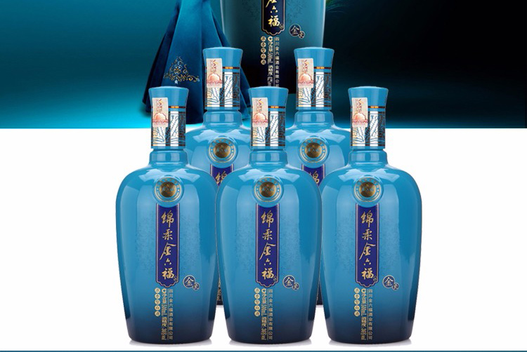 金六福绵柔金瓷36度500ml单瓶浓香型纯粮白酒喜宴用酒寿宴喜酒国产