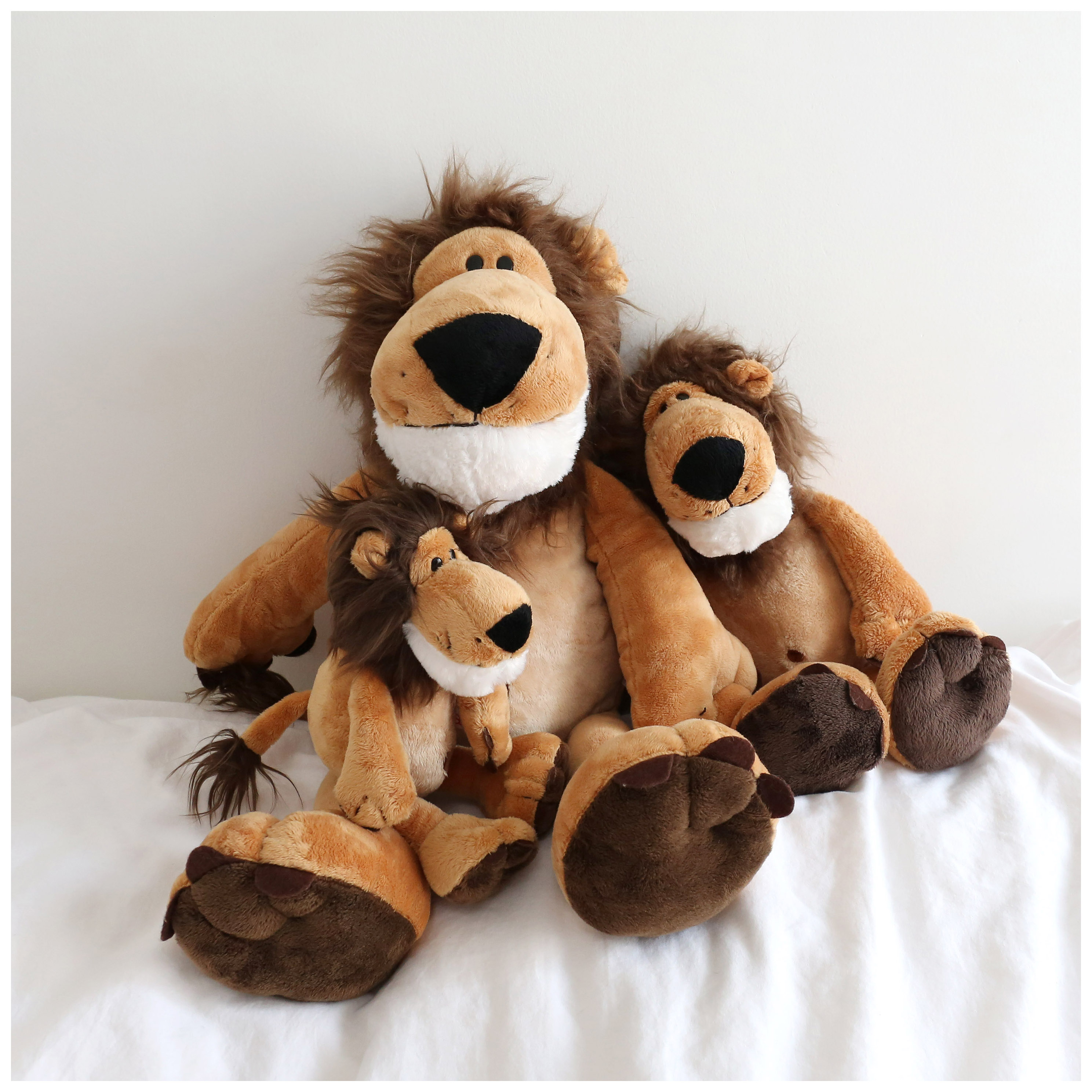 复古可爱呆萌狮子公仔毛绒儿童玩具陪睡娃娃玩偶生日ins北欧