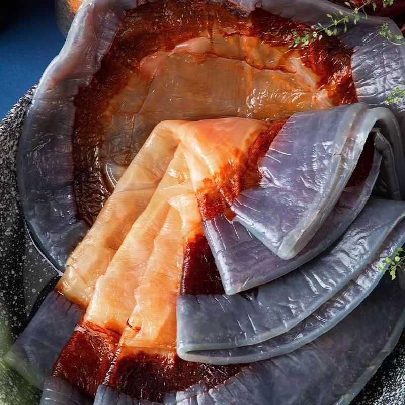 【鲜朋(xianpeng)鱼类】 舟山野生红太阳海蜇干皮凉拌下饭海蜇菜桶装