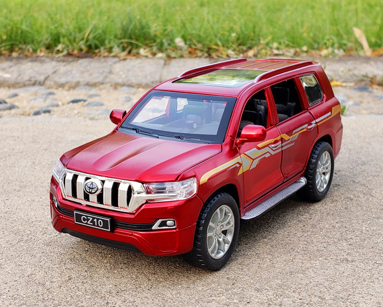 132丰田普拉多霸道suv仿真越野合金车模金属玩具车摆件声光回力