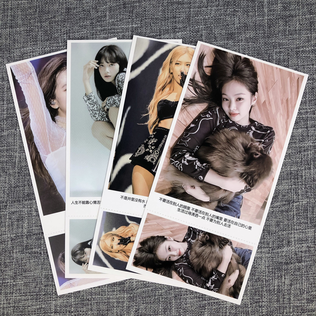 blackpink明信片lisa金智秀jennie朴彩英周边海报写真集21年全新black