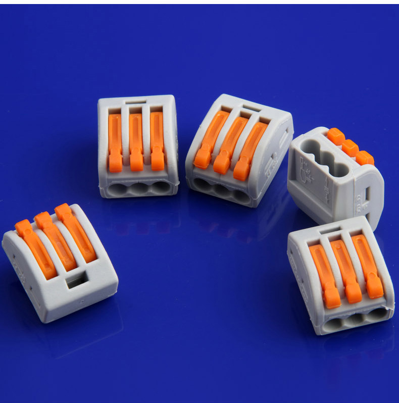 3孔软硬导线电线连接器快速接线端子电线接线盒建筑接线器