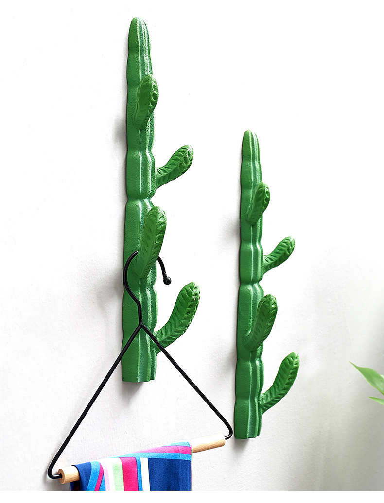 北欧创意仙人掌衣帽挂钩家居客厅卧室墙