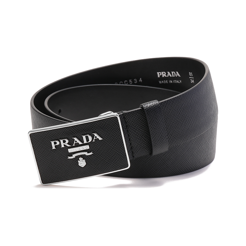 053】 普拉达 prada 男士皮革不可裁剪皮带腰带2cc534 053【价格 图片