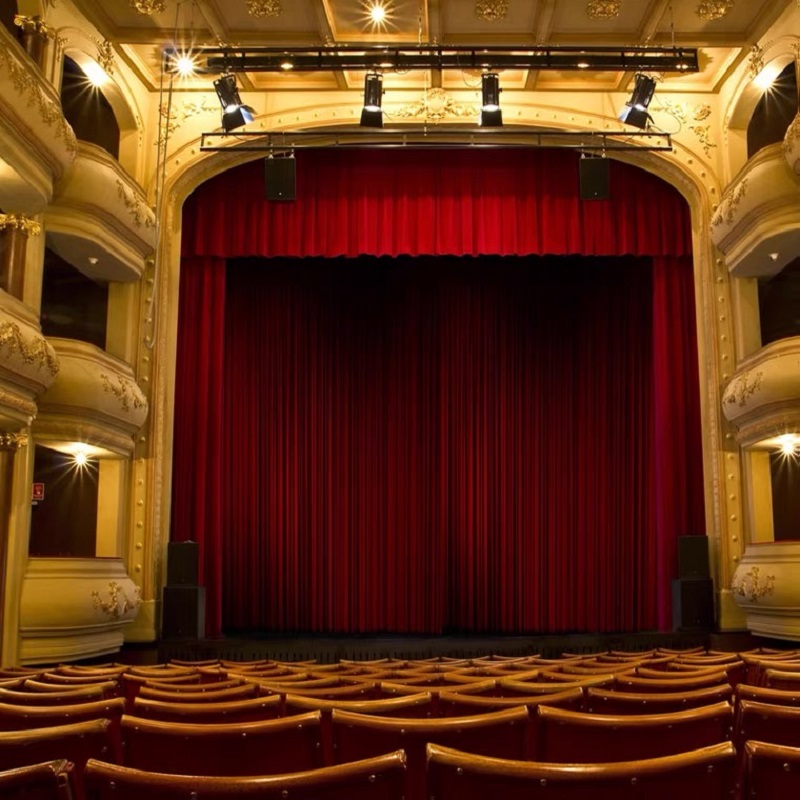 独冠(duguan)窗帘/窗纱 专业舞台幕帘幕布窗帘会议室背景幕布定制手动