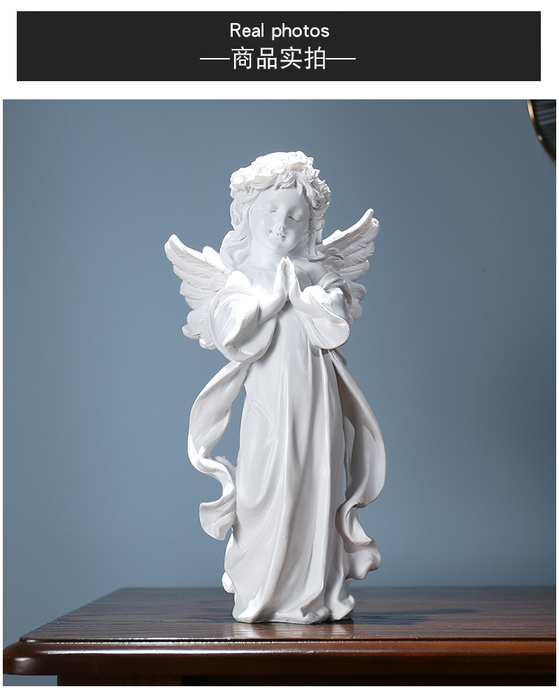 乔迁礼品北欧创意女神祝福天使摆件现代简约家居客厅酒柜装饰品像摆设