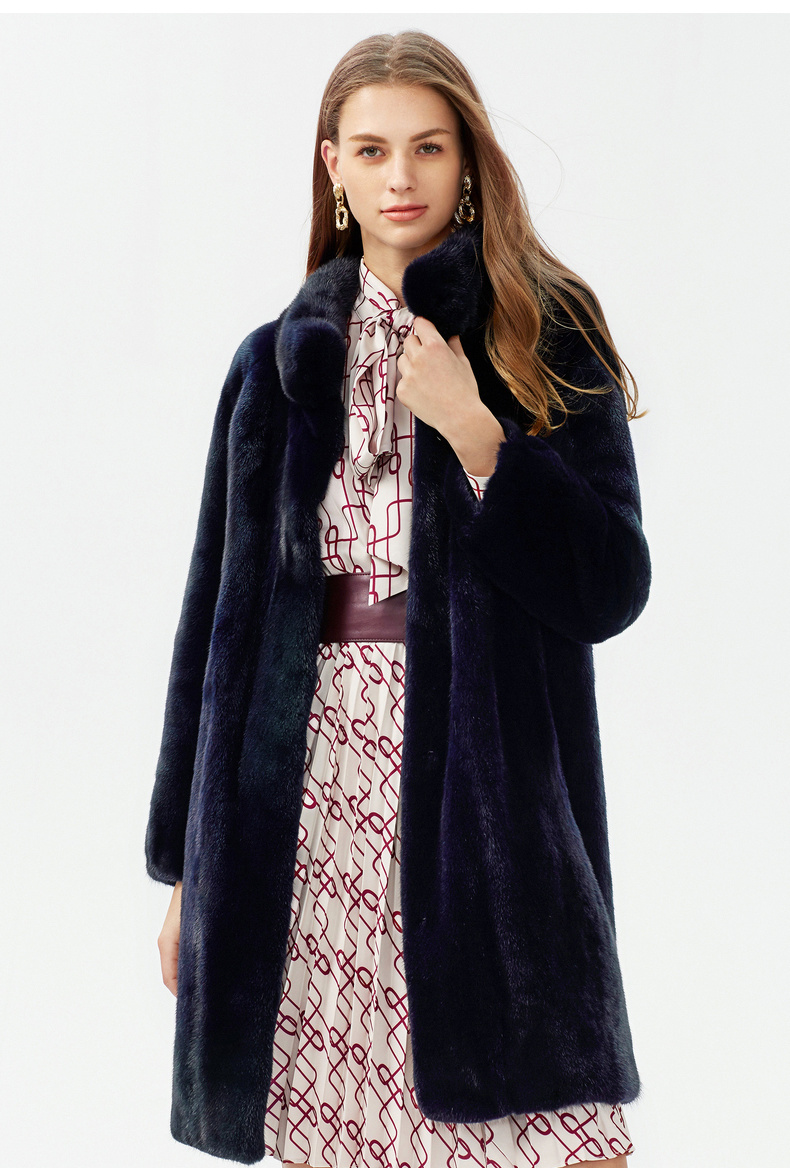 伊芙丽女装新款潮冬装韩版印花高腰中长款a字裙小香风连衣裙16588al