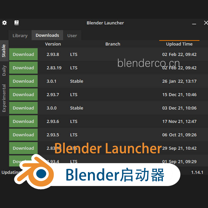 Blender Launcher-blender自动更新版本管理器