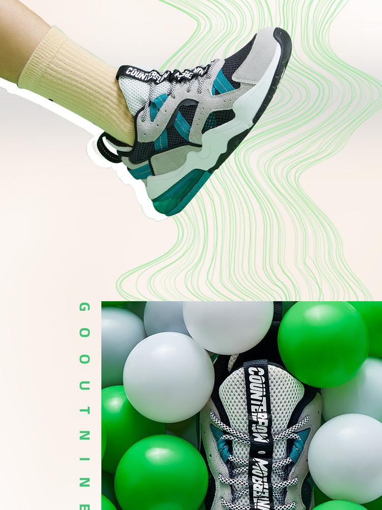 李宁counterflow源男休闲鞋agcp209老爹鞋