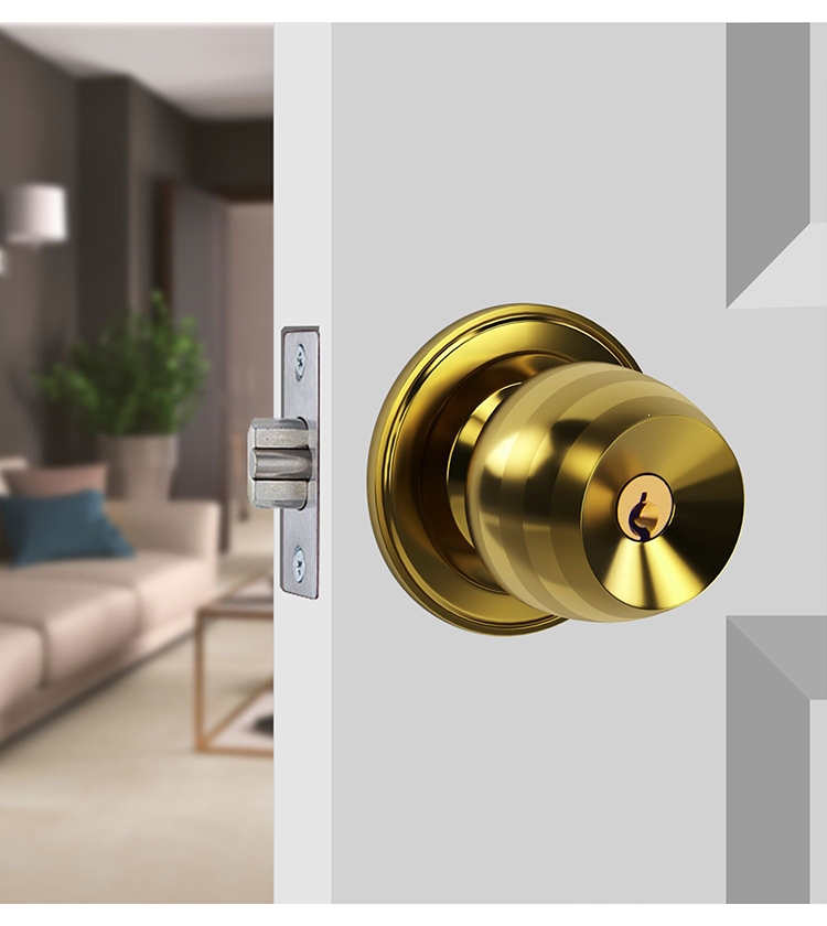 阿斯卡利(ascari)锁具 圆锁不锈钢球锁圆头房门锁卫生